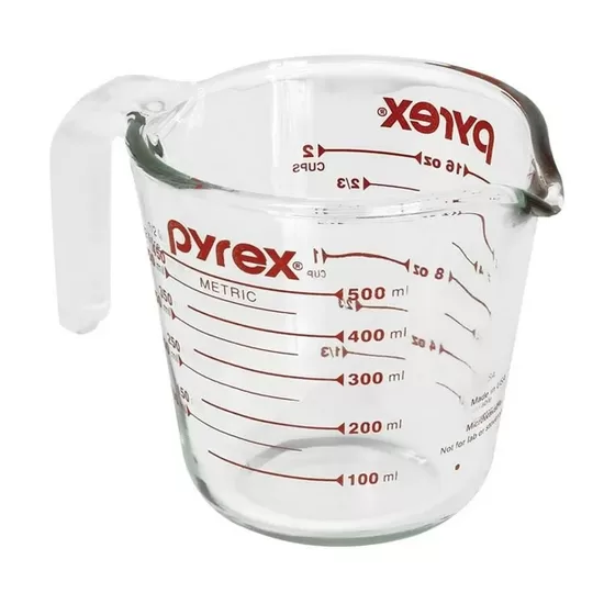 Pyrex Original Tasse à mesurer en verre - 2 tasses / 500 ml